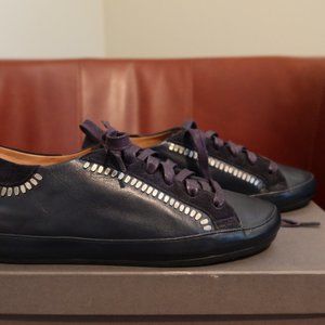 NEW IN BOX! $550 Calleen Cordero Ace leather sneakers in Navy Atlantic size 7